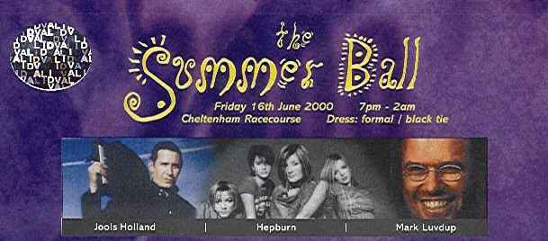 2000 Summer Ball Ticket